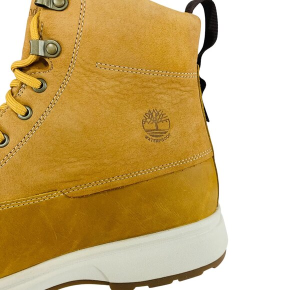 Timberland Atwells Ave Mid Lace Waterproof Wheat Men's Boots Shoes TB1A43VN231 - Picture 8 of 11